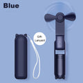Portable Mini Fan 2000mAh USB Rechargeable 3 Speed Handheld Foldable Fan Hand Held Small Pocket Travel Fan with Handy Power Bank